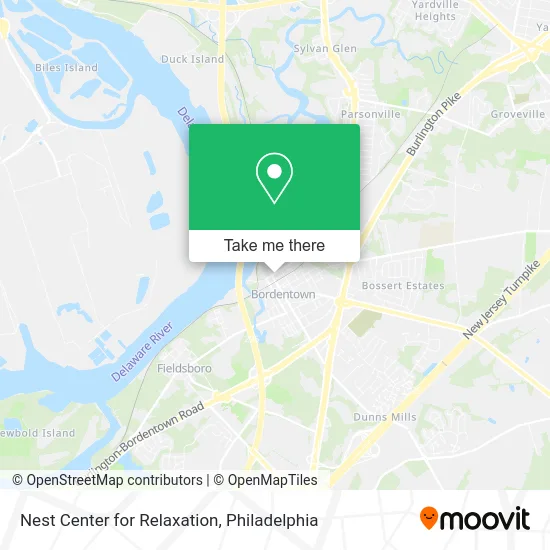 Nest Center for Relaxation map