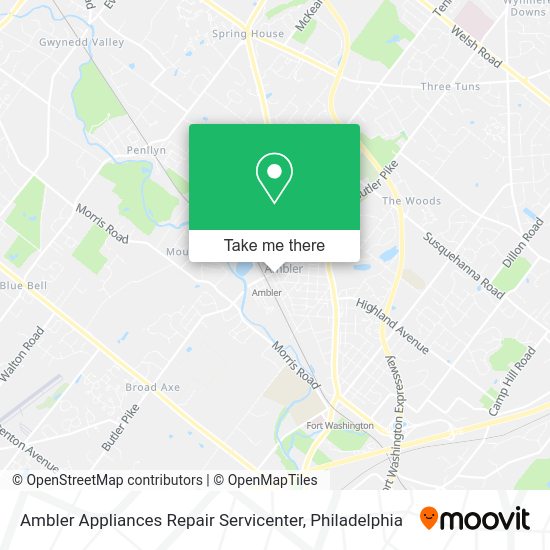 Mapa de Ambler Appliances Repair Servicenter