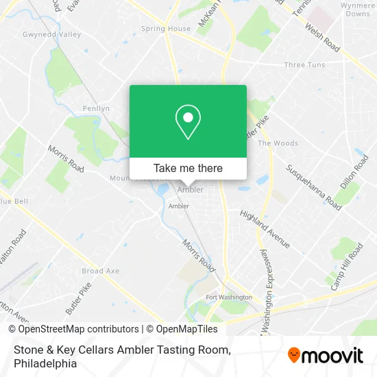 Mapa de Stone & Key Cellars Ambler Tasting Room