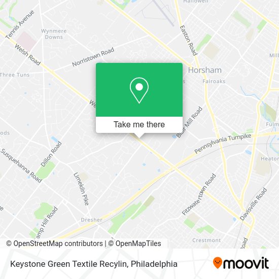 Keystone Green Textile Recylin map