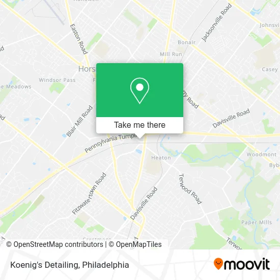 Koenig's Detailing map