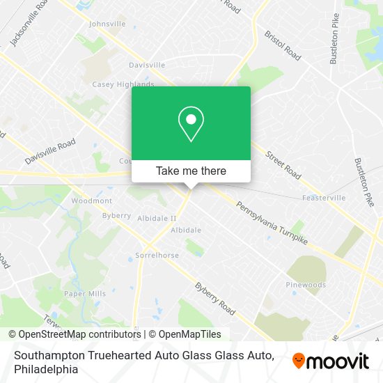 Southampton Truehearted Auto Glass Glass Auto map