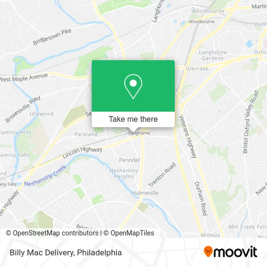 Billy Mac Delivery map