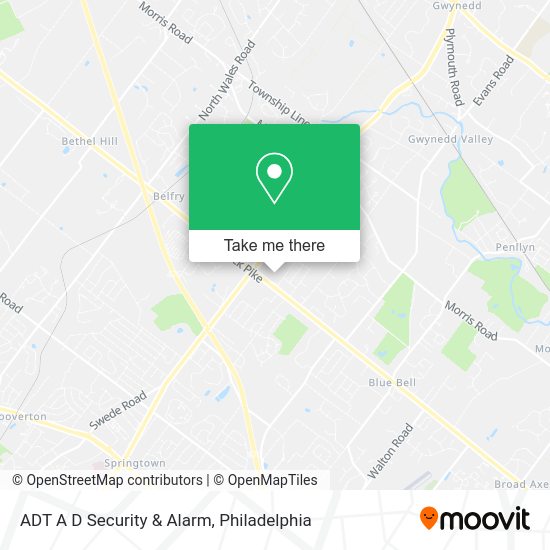 ADT A D Security & Alarm map