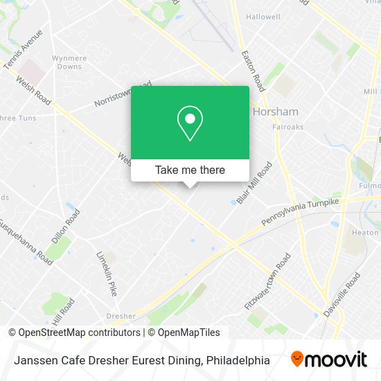 Mapa de Janssen Cafe Dresher Eurest Dining
