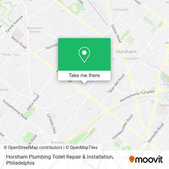 Mapa de Horsham Plumbing Toilet Repair & Installation