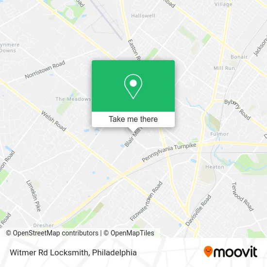 Witmer Rd Locksmith map