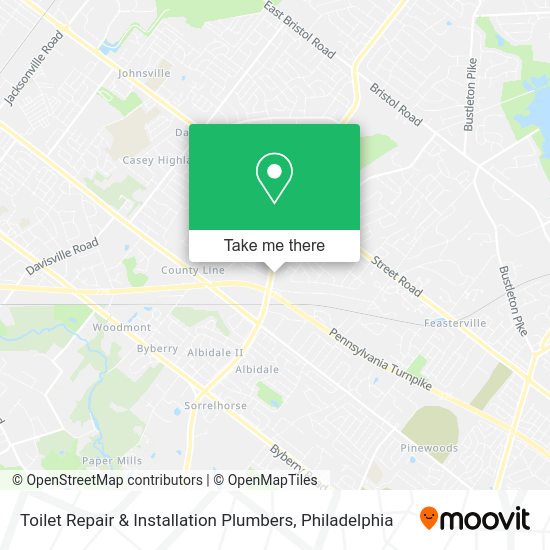 Toilet Repair & Installation Plumbers map