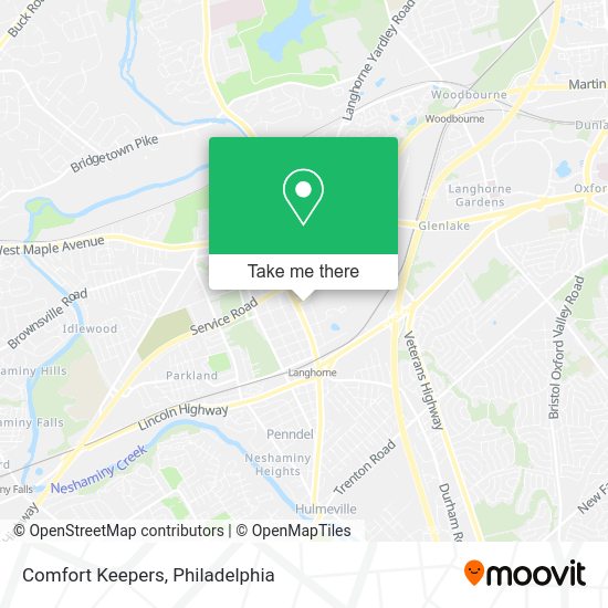 Mapa de Comfort Keepers