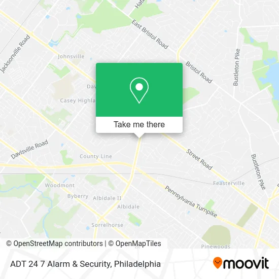 ADT 24 7 Alarm & Security map