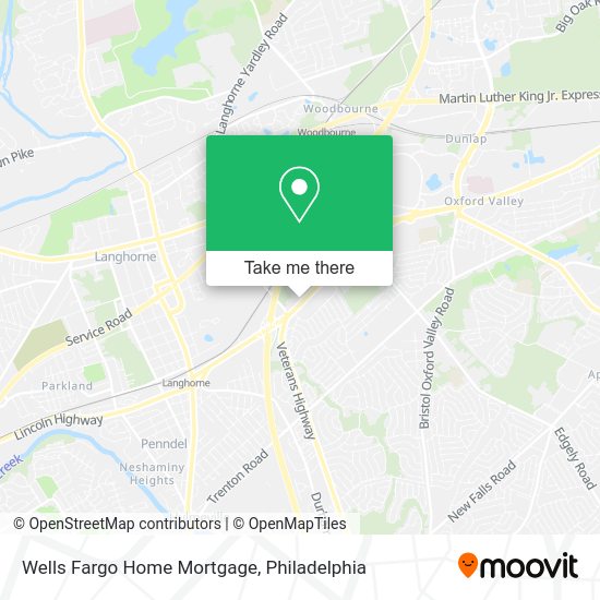 Mapa de Wells Fargo Home Mortgage