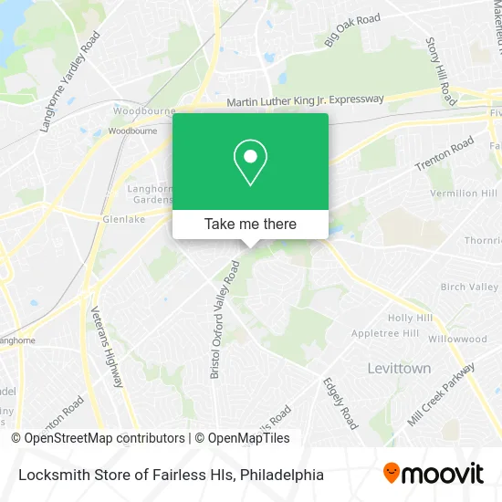 Locksmith Store of Fairless Hls map