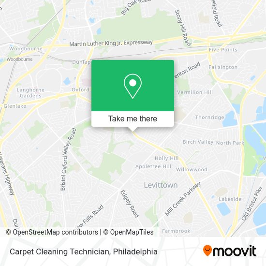 Carpet Cleaning Technician map