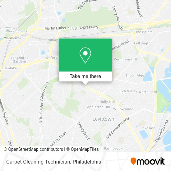 Carpet Cleaning Technician map