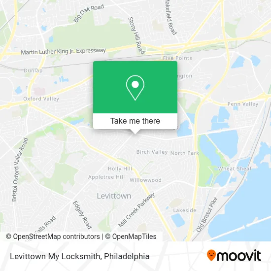 Levittown My Locksmith map
