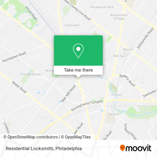Residential Locksmith map