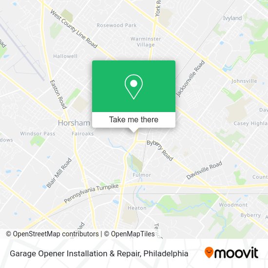 Mapa de Garage Opener Installation & Repair