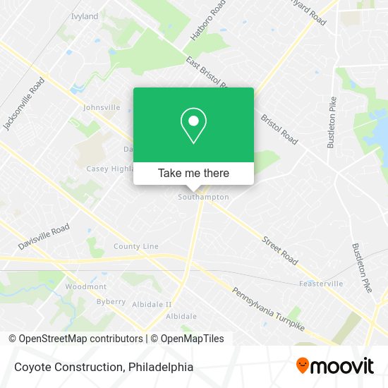 Coyote Construction map