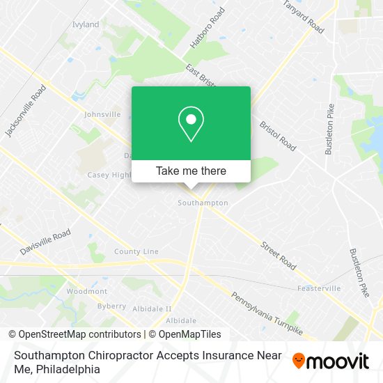 Mapa de Southampton Chiropractor Accepts Insurance Near Me