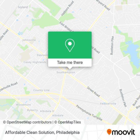 Affordable Clean Solution map