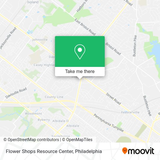 Flower Shops Resource Center map