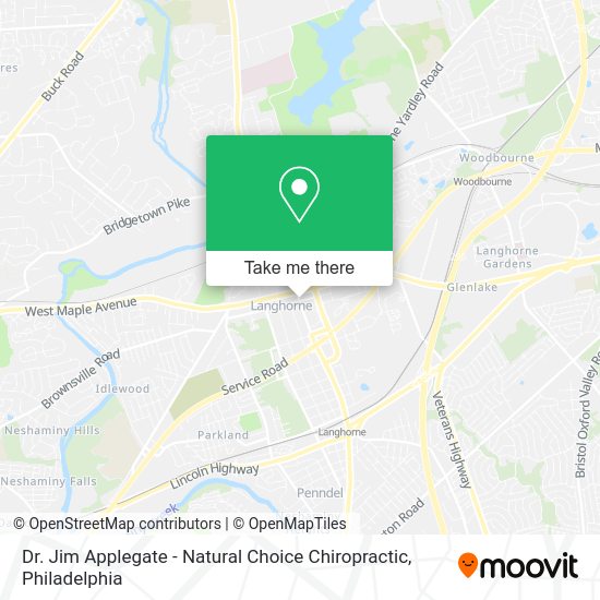 Mapa de Dr. Jim Applegate - Natural Choice Chiropractic
