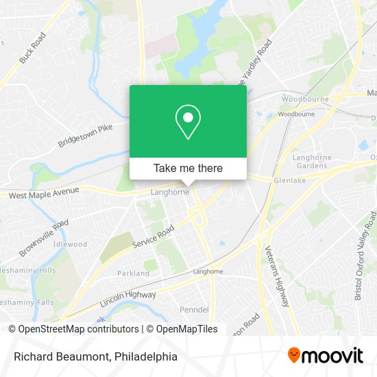 Richard Beaumont map