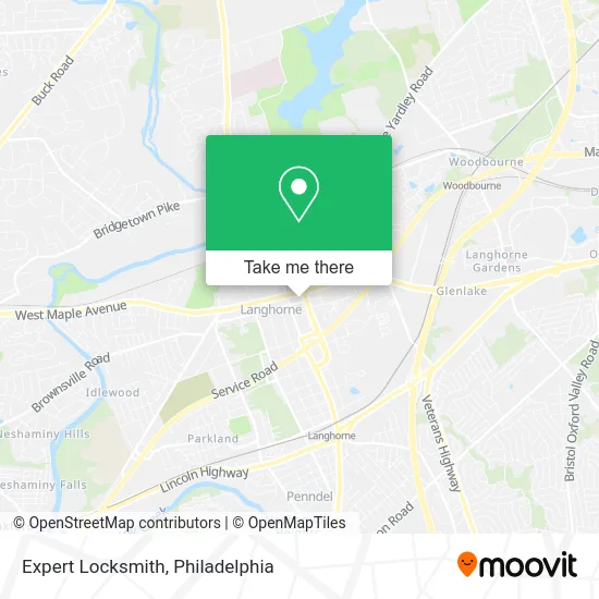 Expert Locksmith map