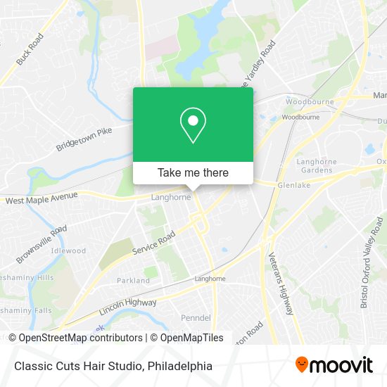 Mapa de Classic Cuts Hair Studio
