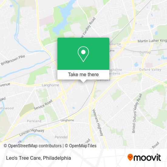 Leo's Tree Care map