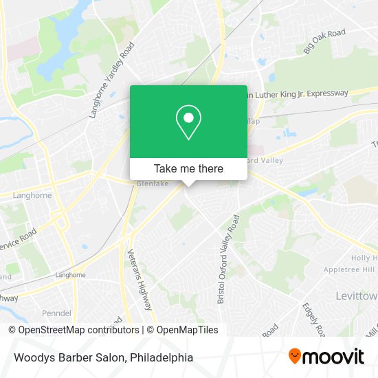 Mapa de Woodys Barber Salon