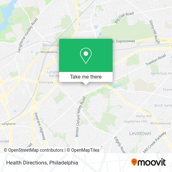 Health Directions map