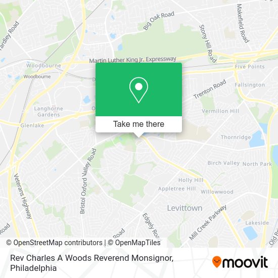 Rev Charles A Woods Reverend Monsignor map