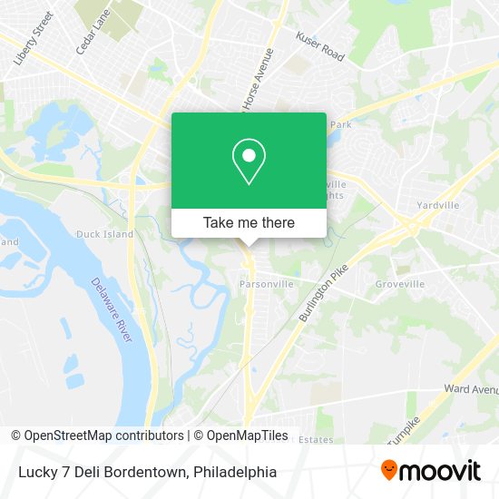 Mapa de Lucky 7 Deli Bordentown