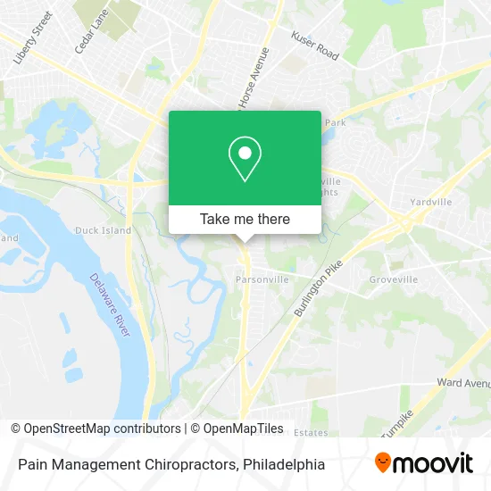 Pain Management Chiropractors map
