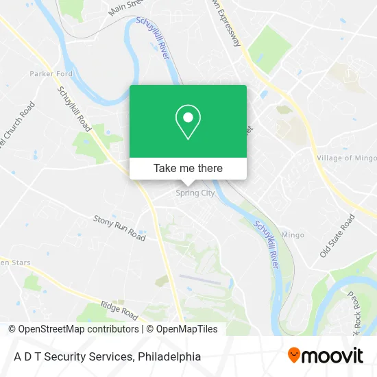 A D T Security Services map