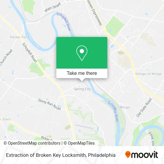 Extraction of Broken Key Locksmith map
