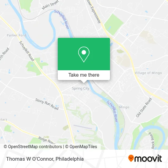 Thomas W O'Connor map