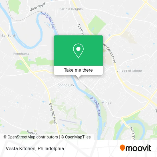 Vesta Kitchen map