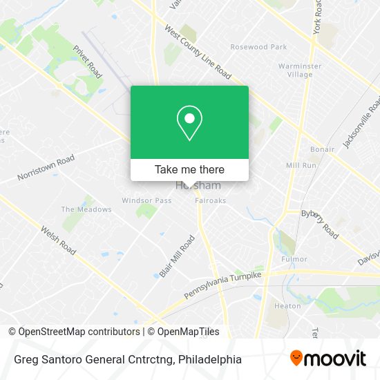 Greg Santoro General Cntrctng map