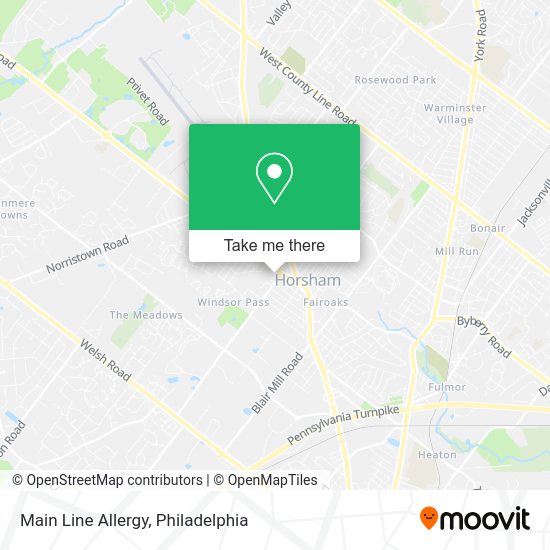 Main Line Allergy map