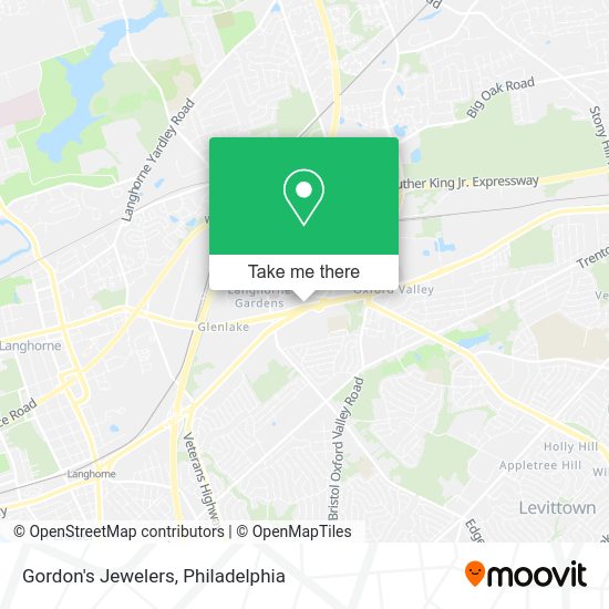 Mapa de Gordon's Jewelers
