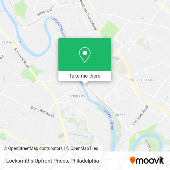 Locksmiths Upfront Prices map