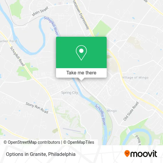 Options in Granite map