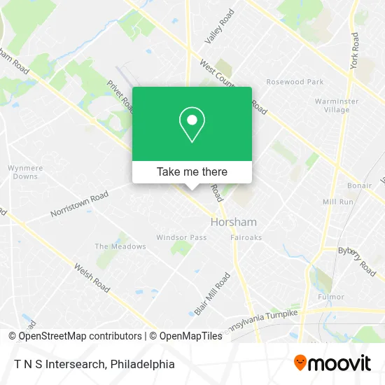 T N S Intersearch map