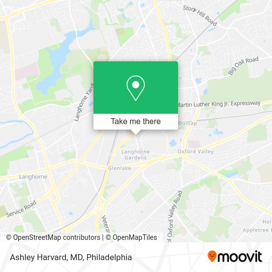 Mapa de Ashley Harvard, MD
