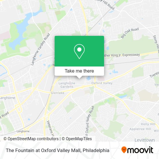 The Fountain at Oxford Valley Mall map