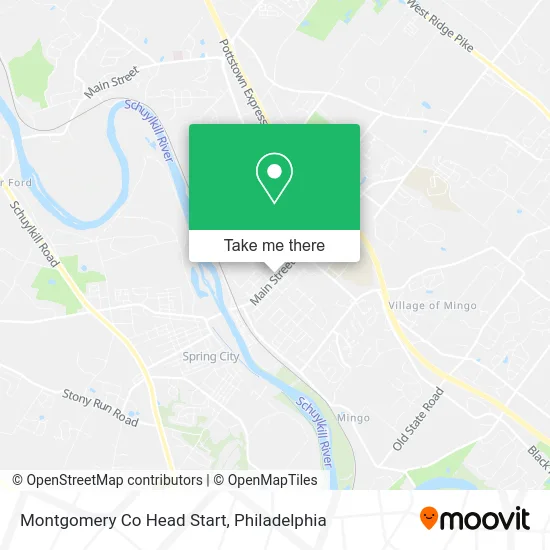 Montgomery Co Head Start map