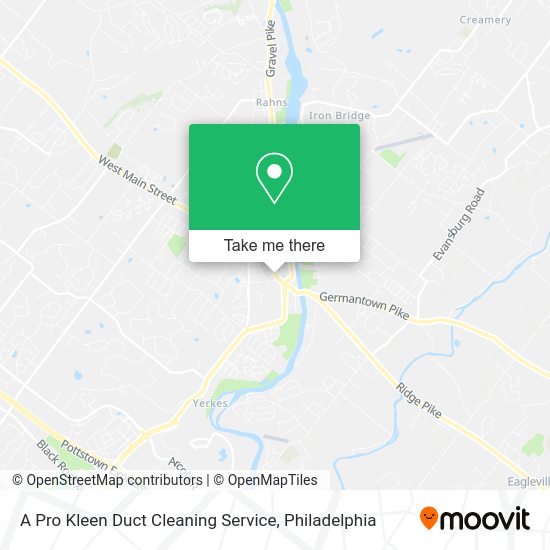 A Pro Kleen Duct Cleaning Service map