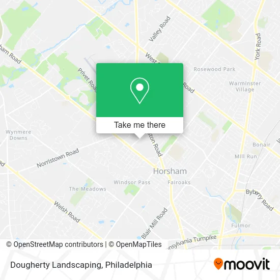 Dougherty Landscaping map